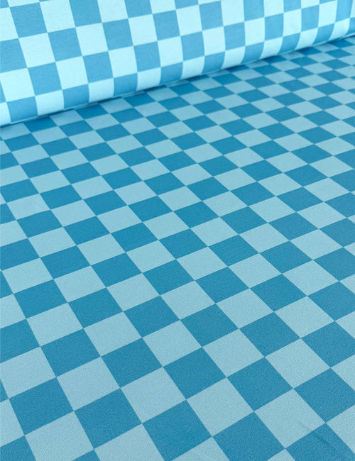 Voltage Blue Checker French Terry