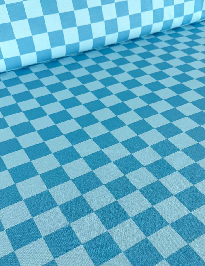 Voltage Blue Checker French Terry