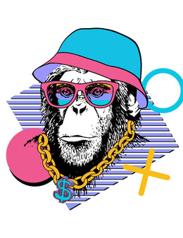 Aap - 90's Animals – Strijktransfers