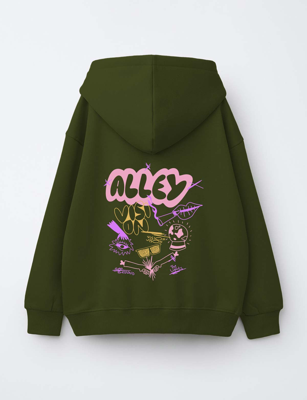 Alley Vision L - Urban Noise – Strijktransfer – op een trui