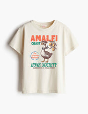 Amalfi Goose – Summer Goose Club – Strijktransfer – op een T-shirt