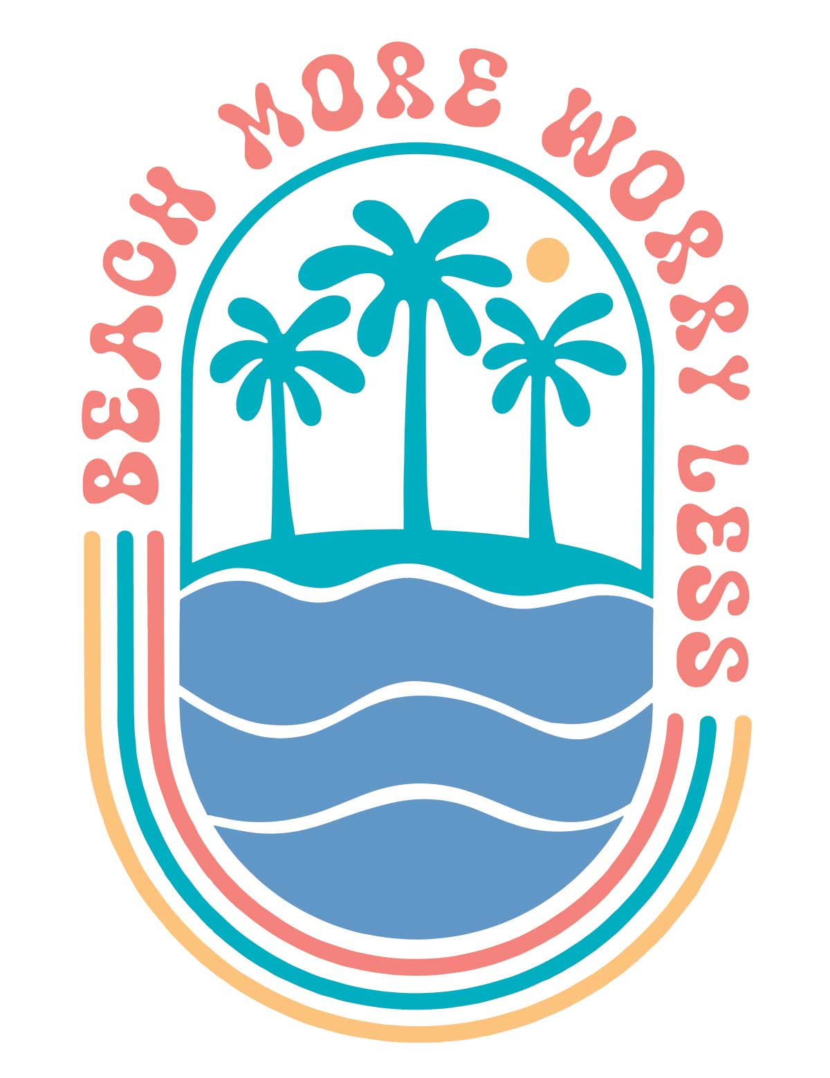 Beach More Worry Less - Salt & Sun Club – Strijktransfer