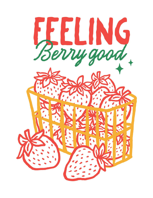 Feeling Berry Good - Hand Drawn – Strijktransfer