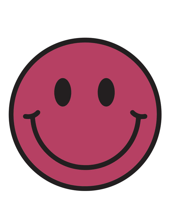 Berry Bold Smiley – Strijktransfers