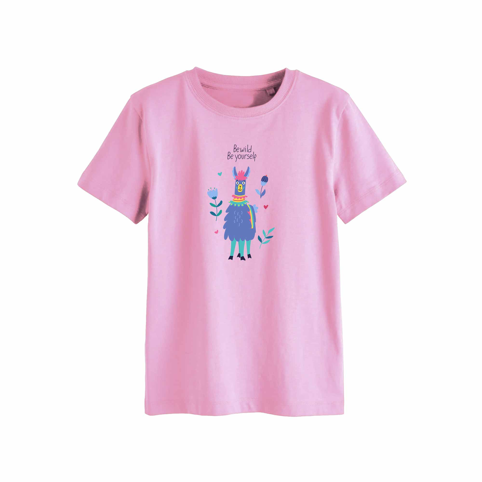 Be Wild Be Yourself - Funny Lama – Strijktransfer
