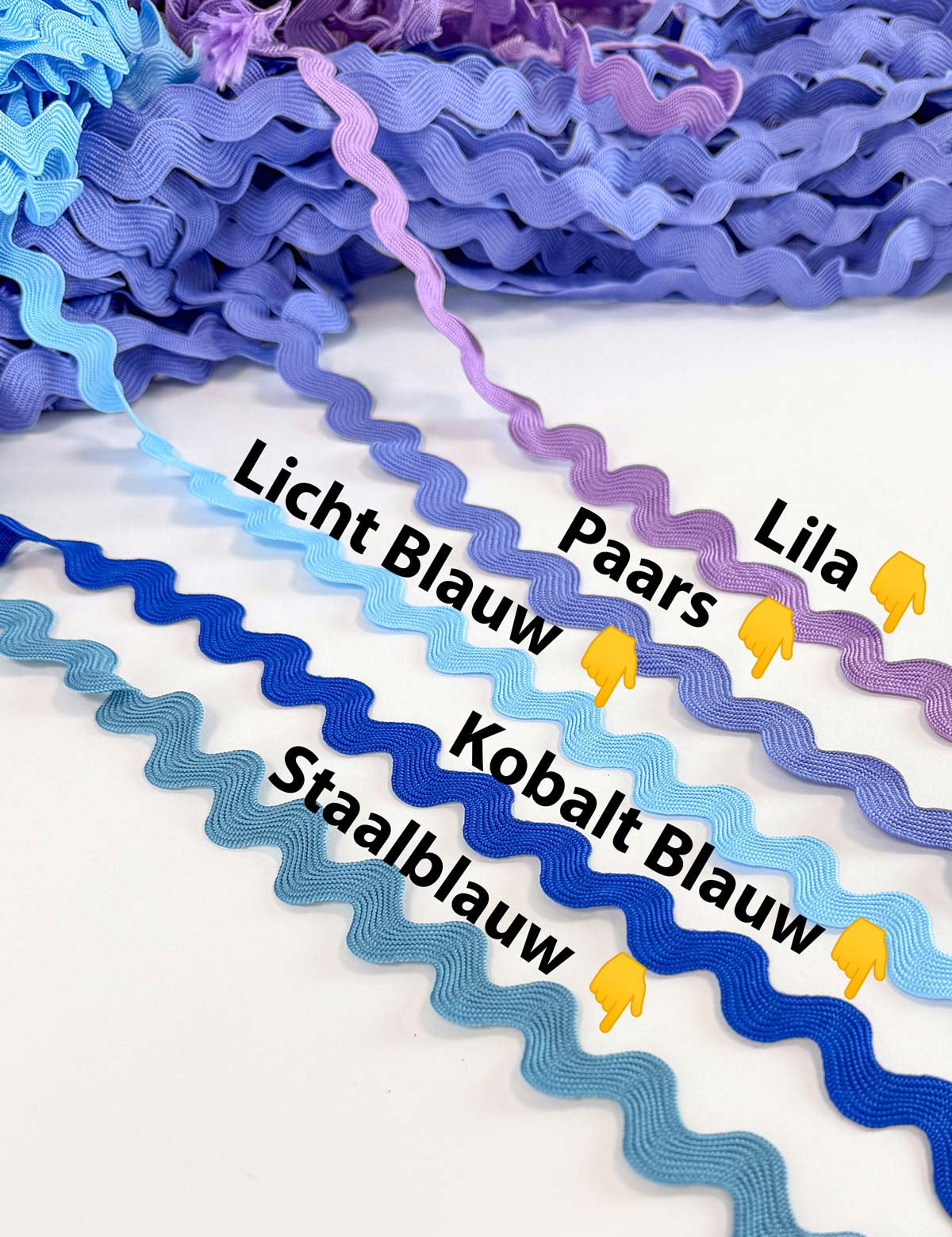 Lilac zigzag trim 13 mm