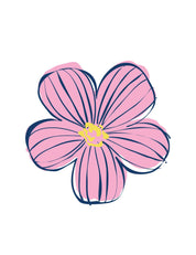 Funky Florals Pink Pearl – Strijktransfer