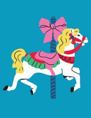 Bow Rider – Golden Mane - Carousel Clash – Strijktransfer