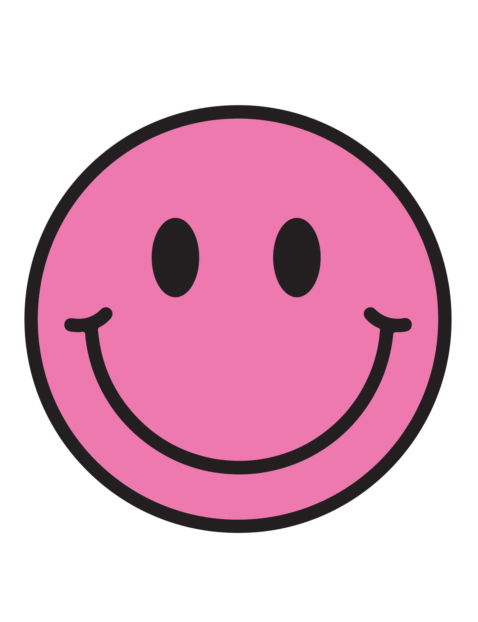 Bubble Pink Smiley – Strijktransfers