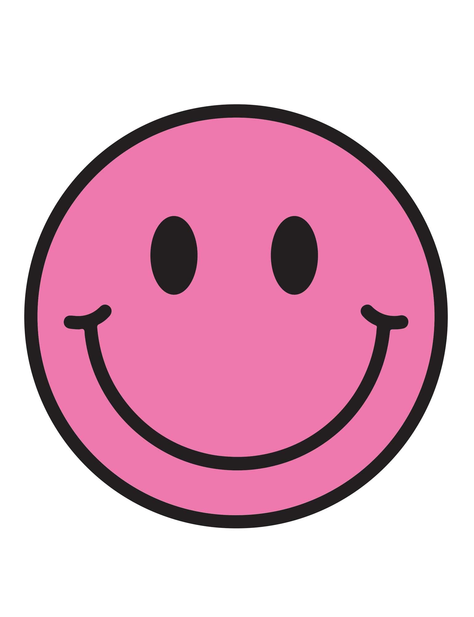 Bubble Pink Smiley – Strijktransfers