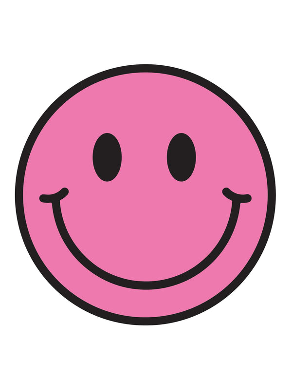 Bubble Pink Smiley – Strijktransfers
