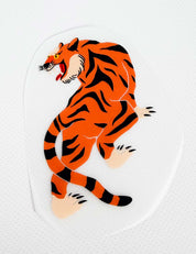 Orange Tiger Rise - Carousel Clash – Strijktransfer