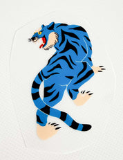 Blue Tiger Rise - Carousel Clash – Strijktransfer