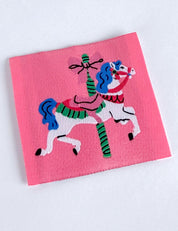 Carousel Horse – Geweven naailabel