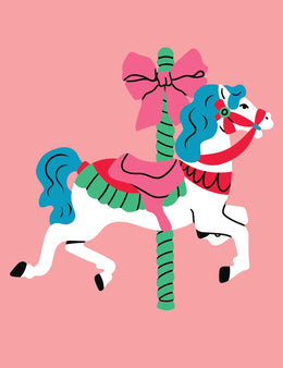 Bow Rider – Blue Mane - Carousel Clash – Strijktransfer