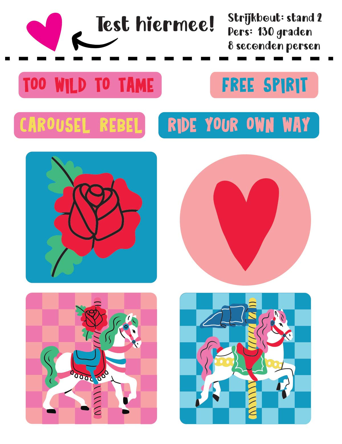 Carousel Horse - Carousel Clash – Strijklabels
