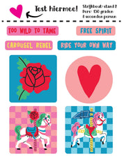 Carousel Horse - Carousel Clash – Strijklabels