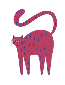 Cat Berry Bold – Strijktransfer