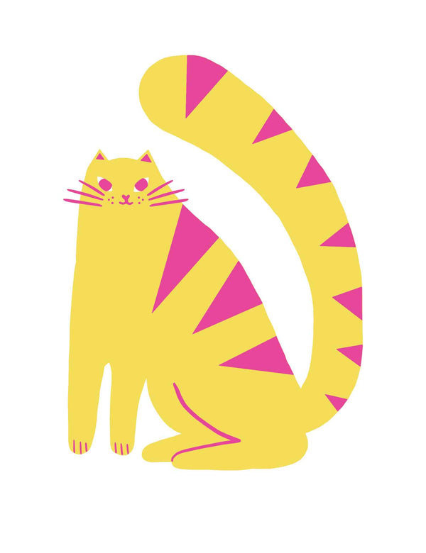 Cat Sunny Pink – Strijktransfer