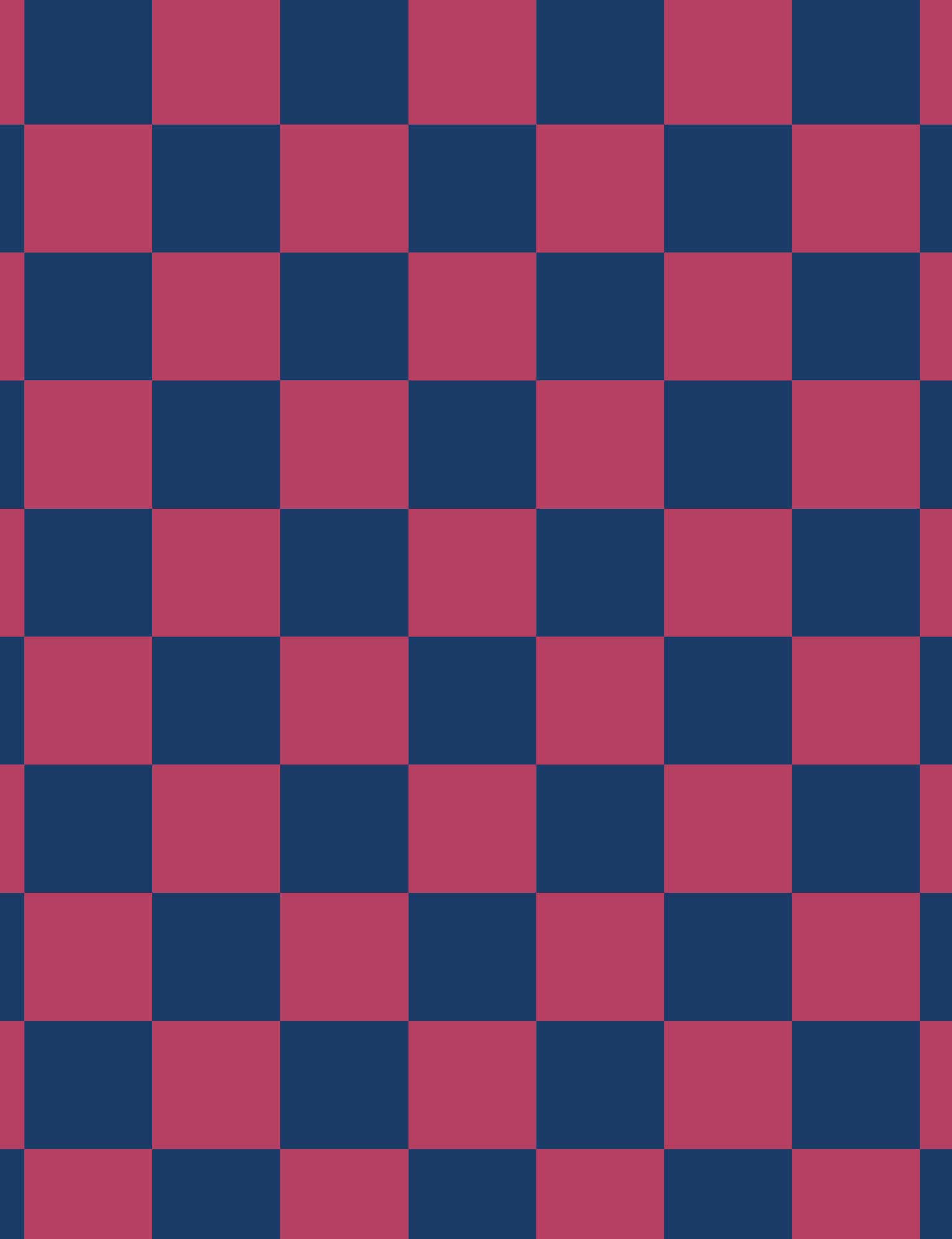 Rhino Blue & Berry Bold Check – French Terry stof – 170 cm breed