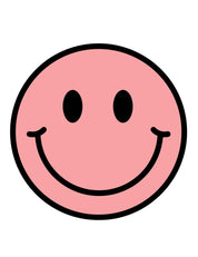 Clay Pink Smiley – Strijktransfers