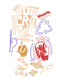 Concrete L - Urban Noise | Iron-on transfer
