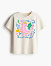 Seaside Cowgirl - Ocean Dreamers – Strijktransfer – op een T-shirt