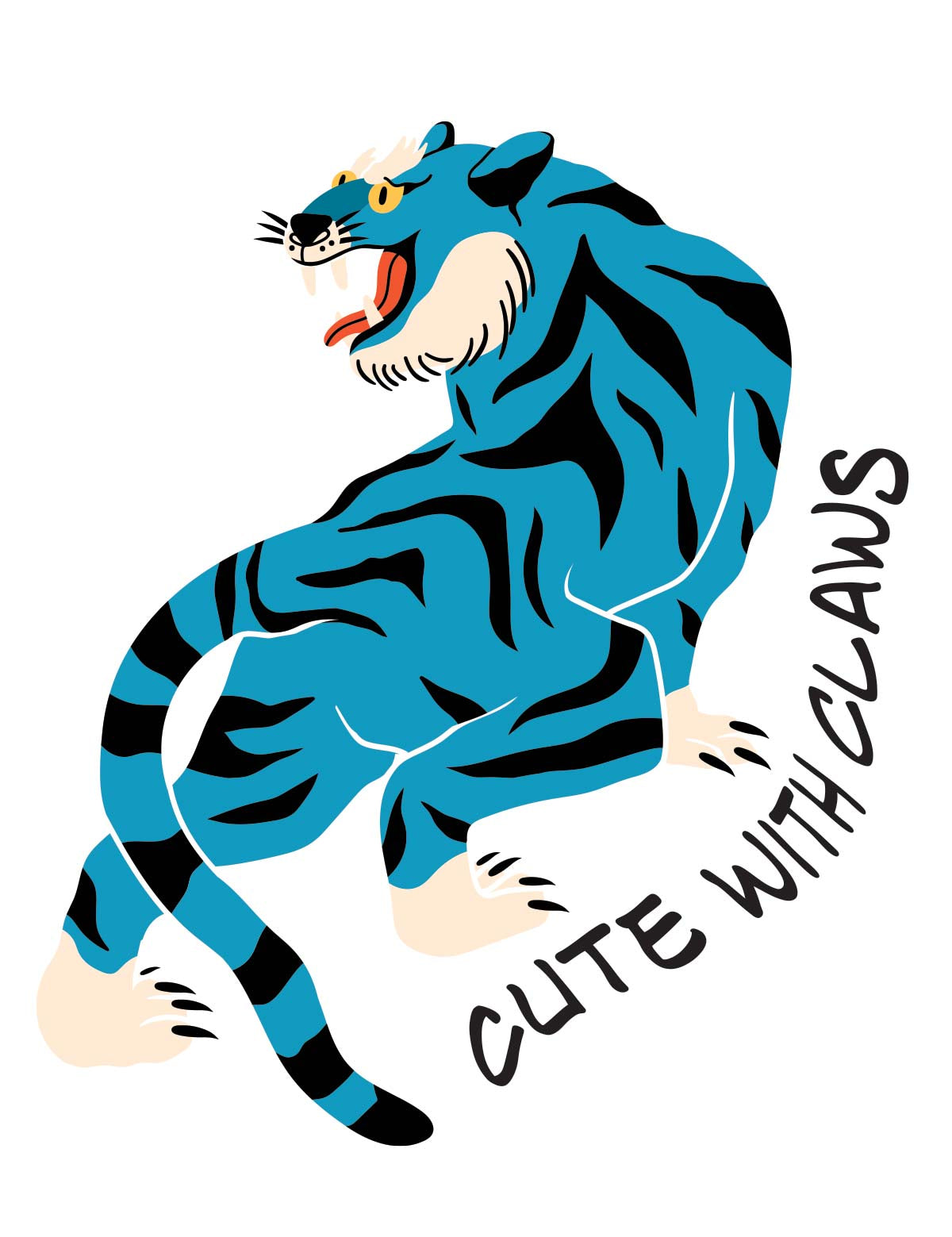 Cute with Claws - Carousel Clash – Strijktransfer
