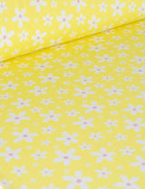Daisy Pop Lemon Haze | Rib jersey | 125 cm wide