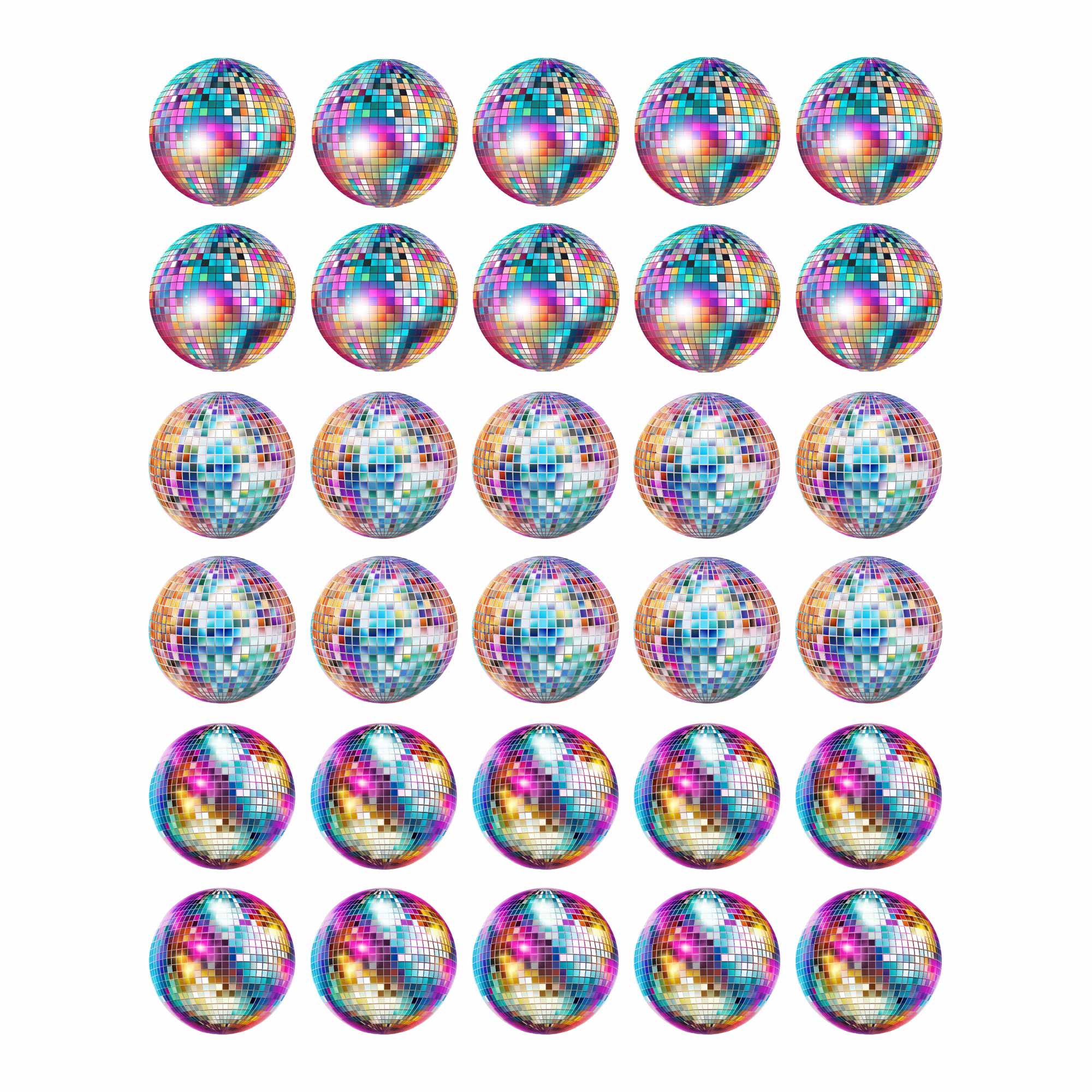 Disco Bal Mix – All-over transfervel