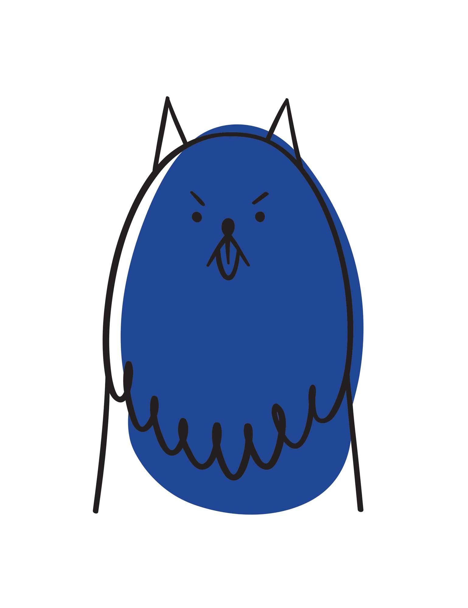 Dog Royal Blue – Strijktransfer