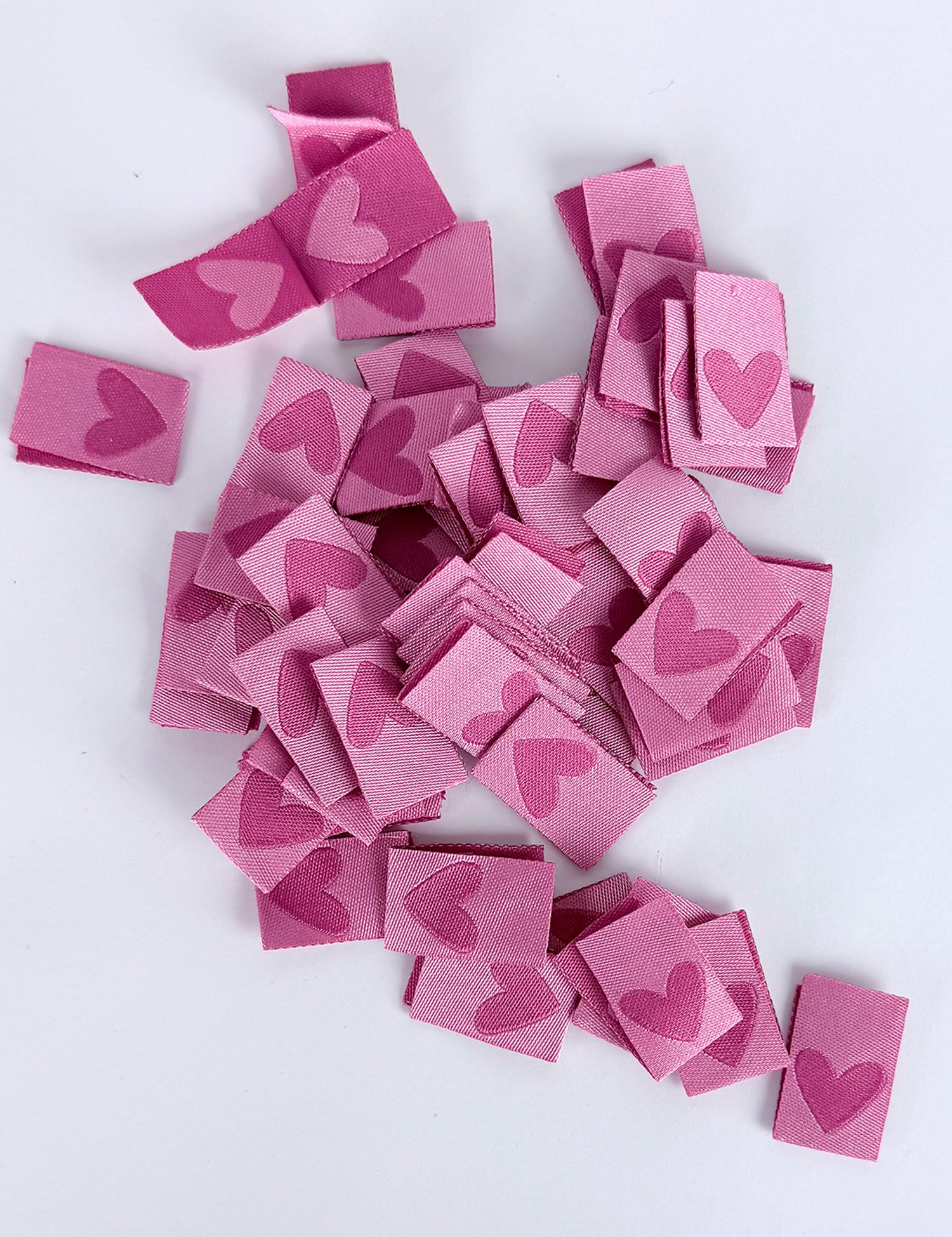 Double Heart Berry – Geweven naailabel