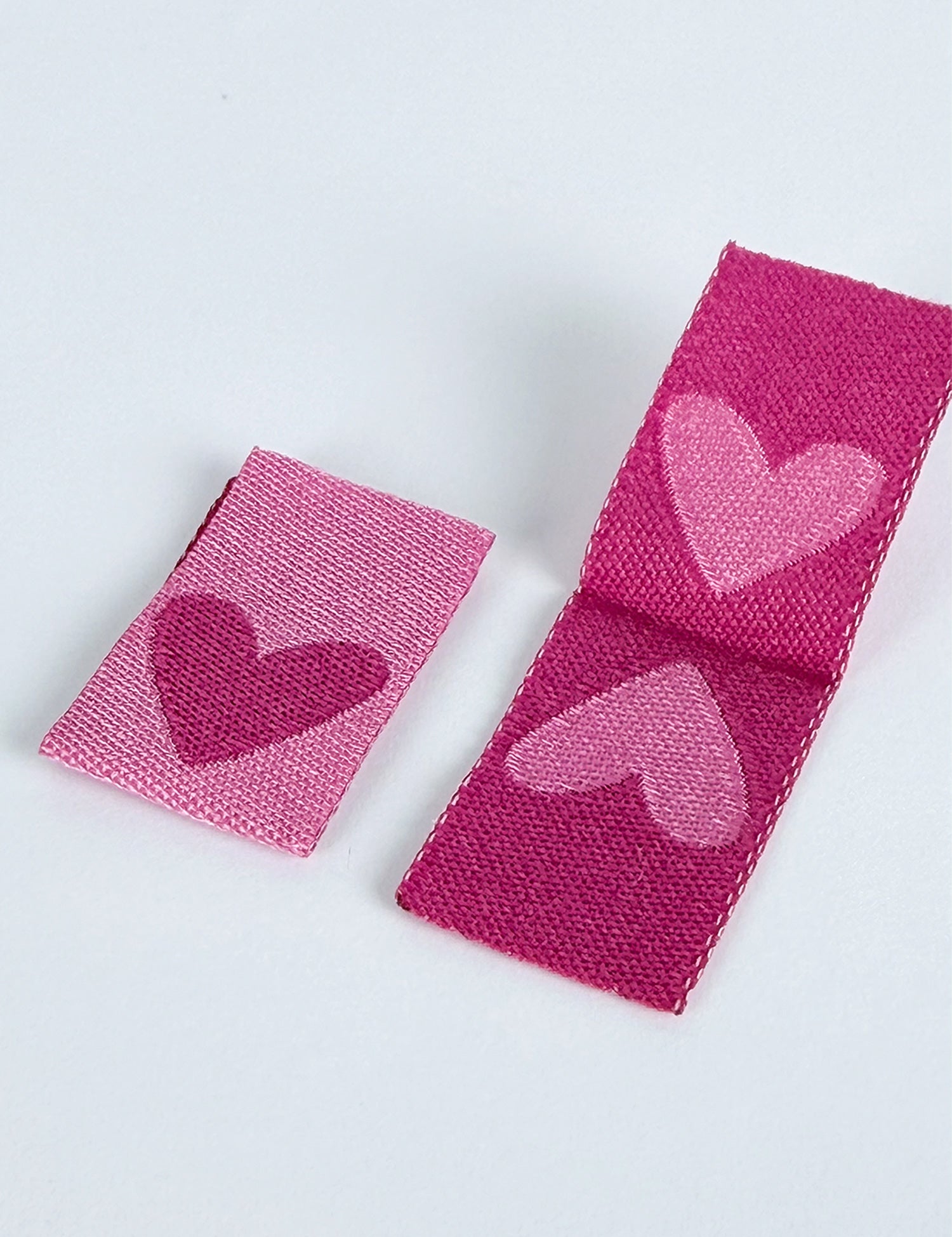 Double Heart Berry – Geweven naailabel