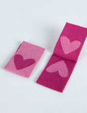 Double Heart Berry – Geweven naailabel