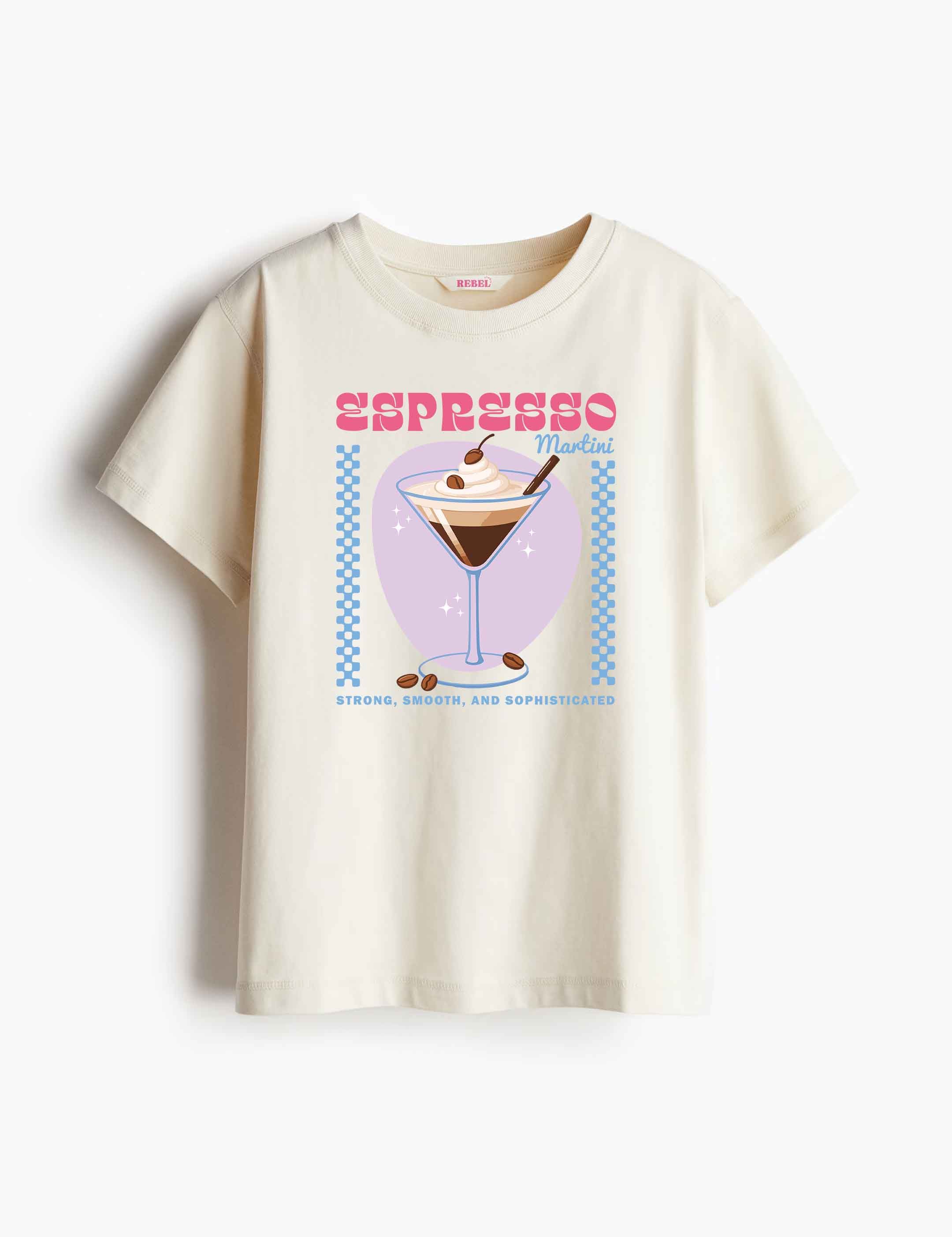 Espresso Martini – Cocktail Club – Strijktransfer – op een T-shirt