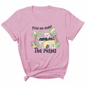 Find me under the palms - Pink Summer – Strijktransfer