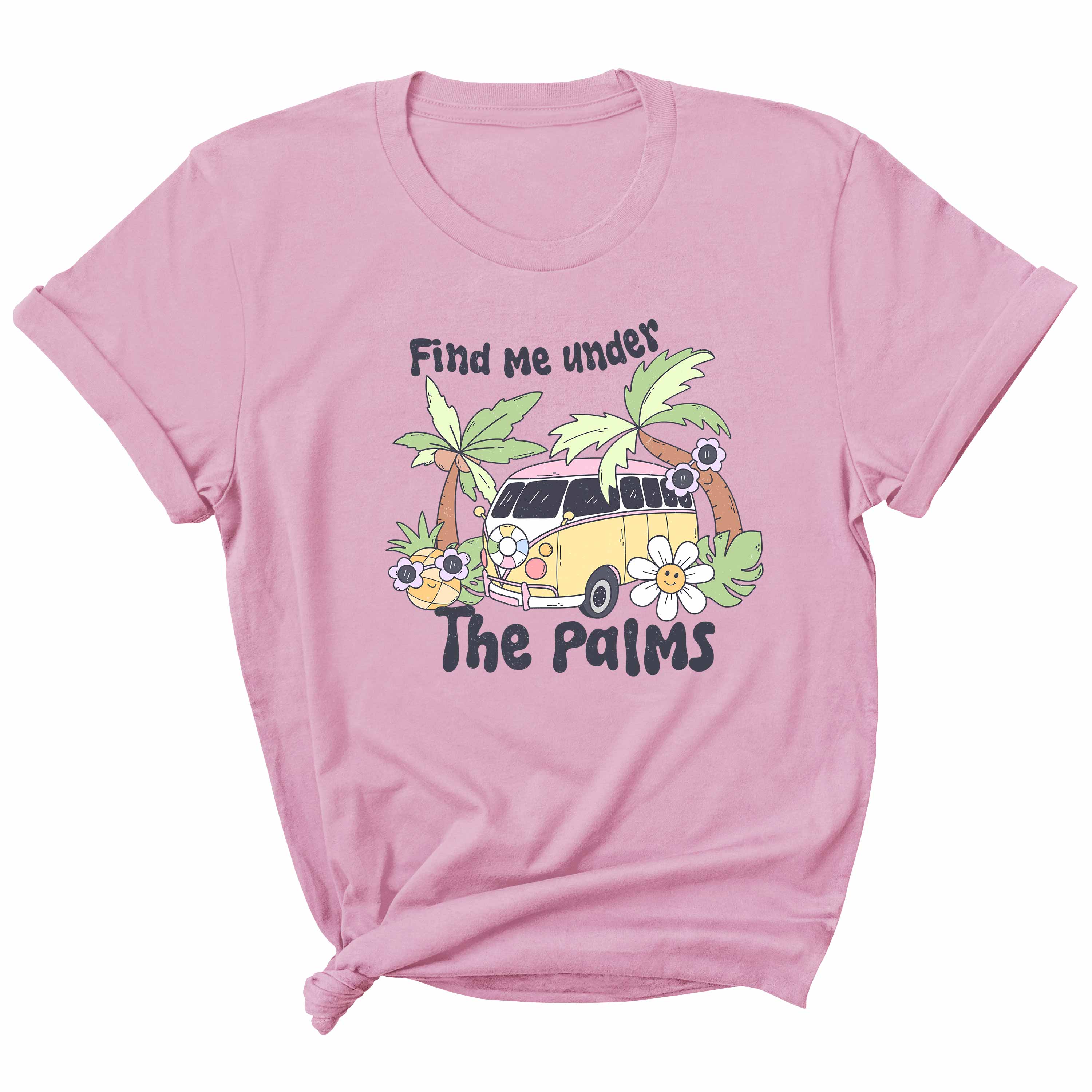 Find me under the palms - Pink Summer – Strijktransfer