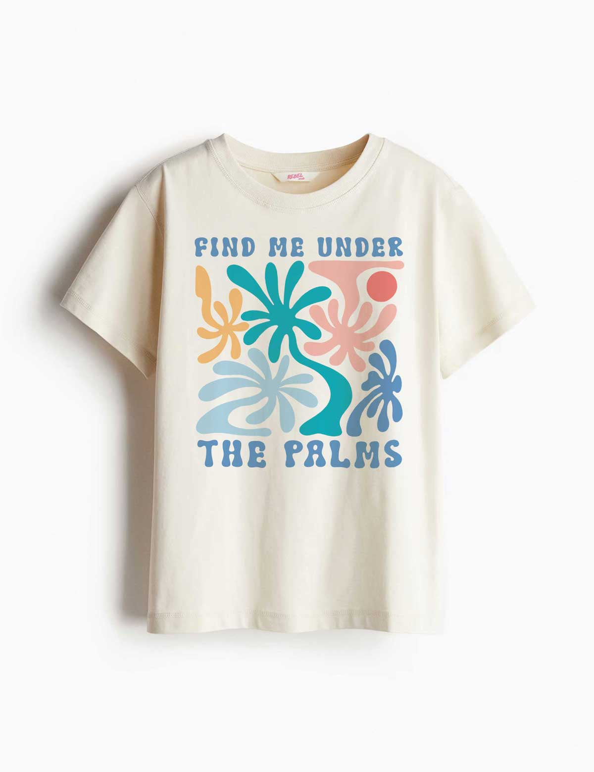 Find Me Under The Palms - Salt & Sun Club – Strijktransfer – op een T-shirt