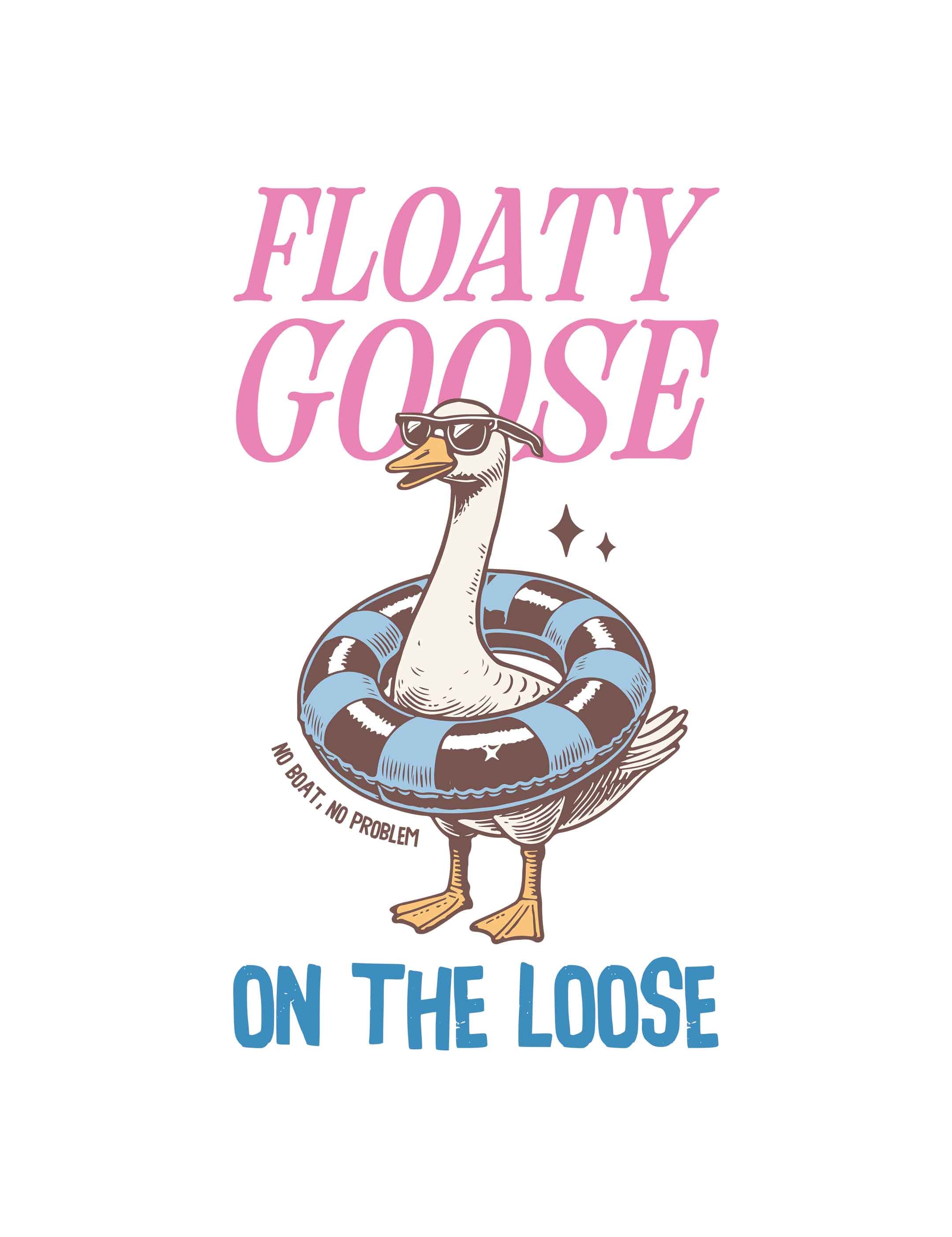 Floaty Goose – Summer Goose Club – Strijktransfer