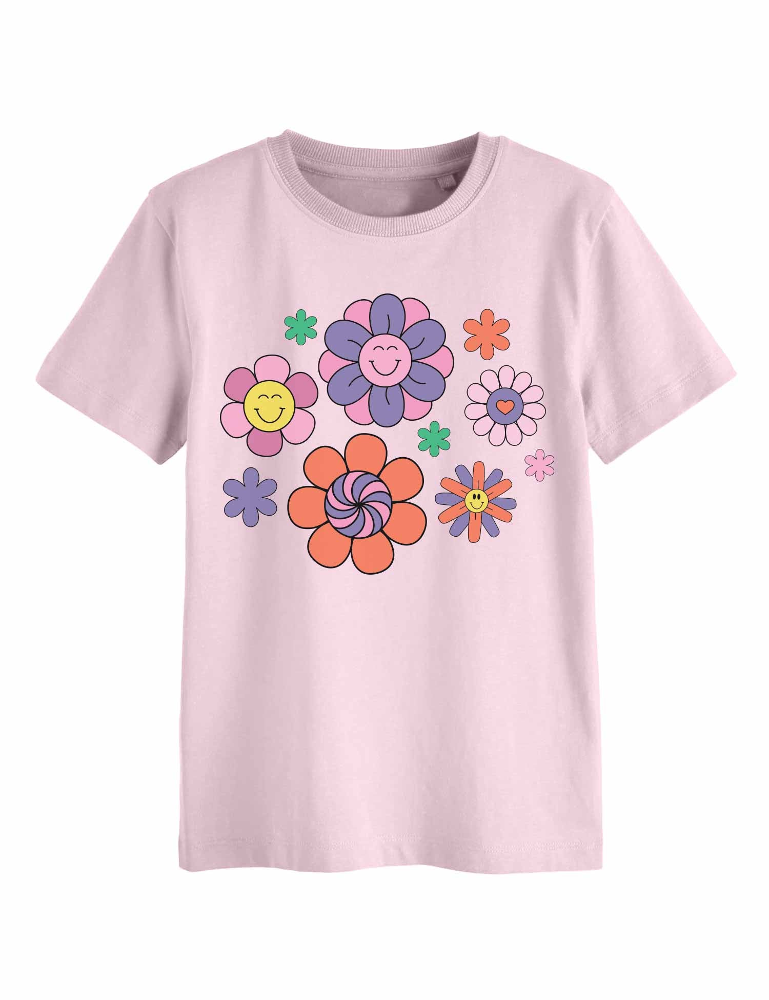 Flower Power – Strijktransfer – op een T-shirt