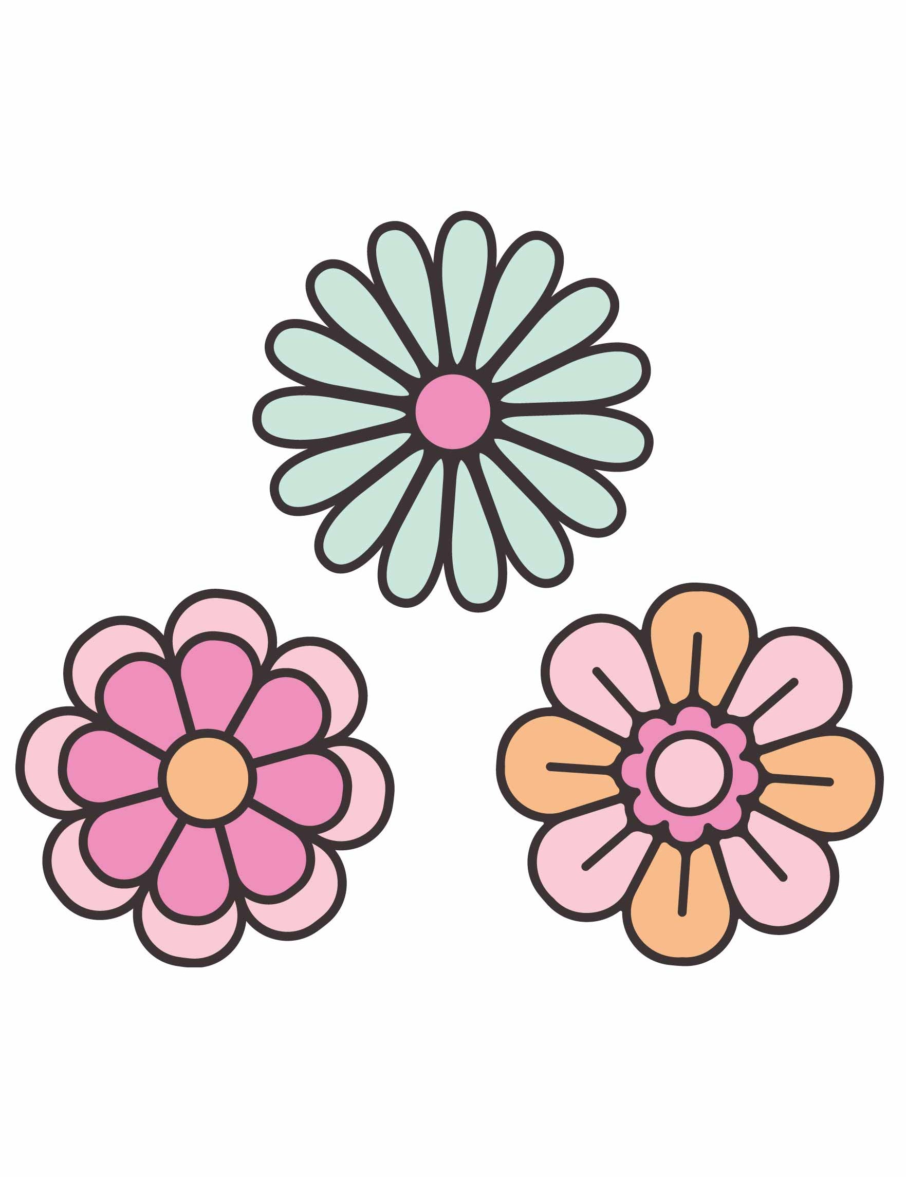 Western Flowers – All-over transfervel – overzicht