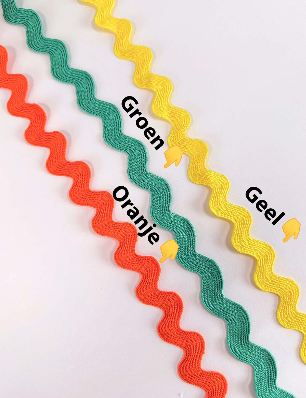 Orange zigzag ribbon 13 mm