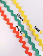 Orange zigzag ribbon 13 mm