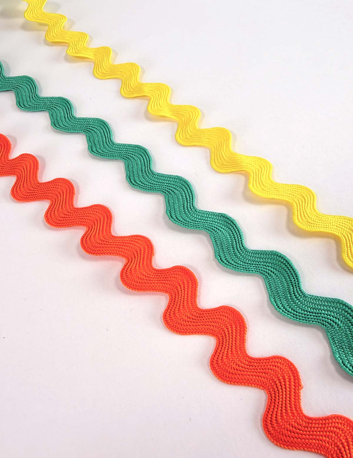 Orange zigzag ribbon 13 mm