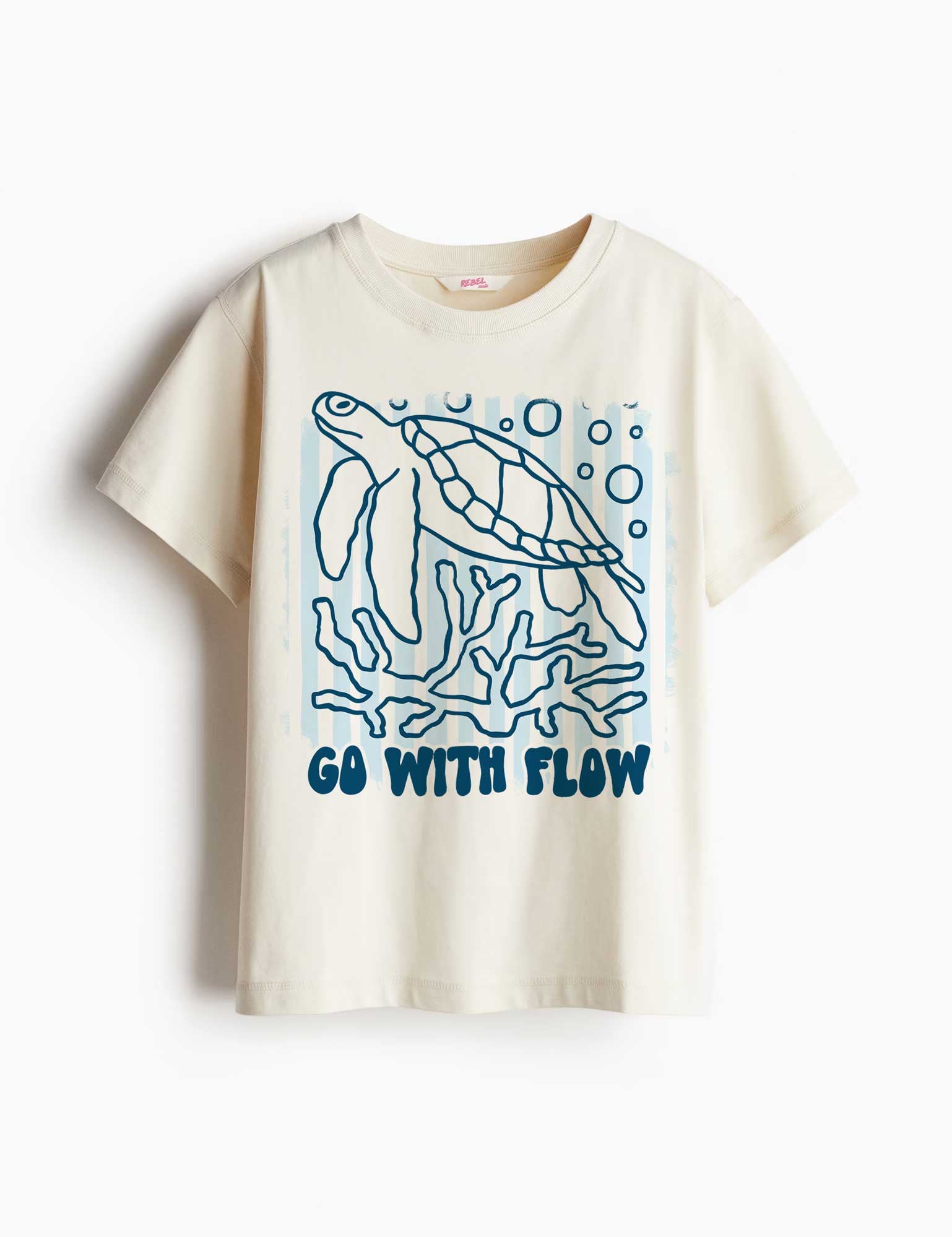 Go With Flow - Saltwater Stories – Strijktransfer – op een T-shirt