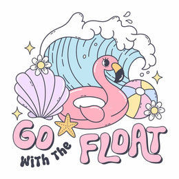 Go with the Float - Pink Summer – Strijktransfer