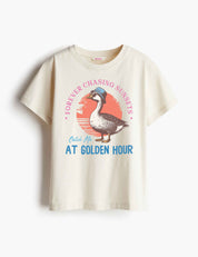 Golden Goose – Summer Goose Club – Strijktransfer – op een T-shirt