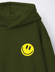 Happy Face Yellow – Good Mood Club – strijktransfer – op een trui