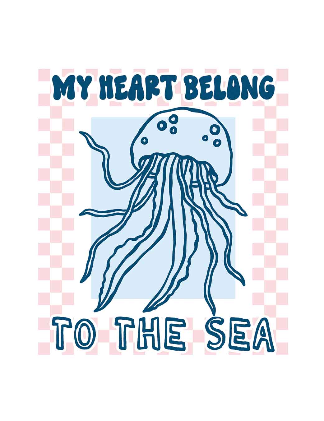 My Heart Belongs To The - Sea Saltwater Stories – Strijktransfer