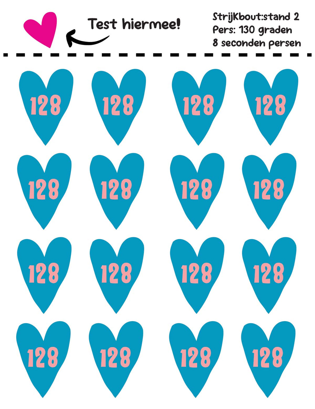 Hearts Blue - Carousel Clash – Maatlabels